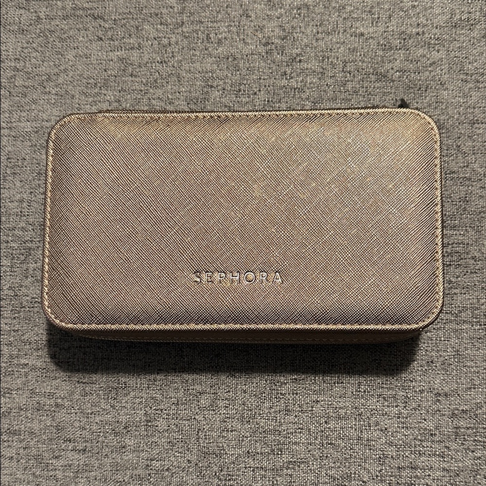 Sephora Metallic Gold Beauty Pouch